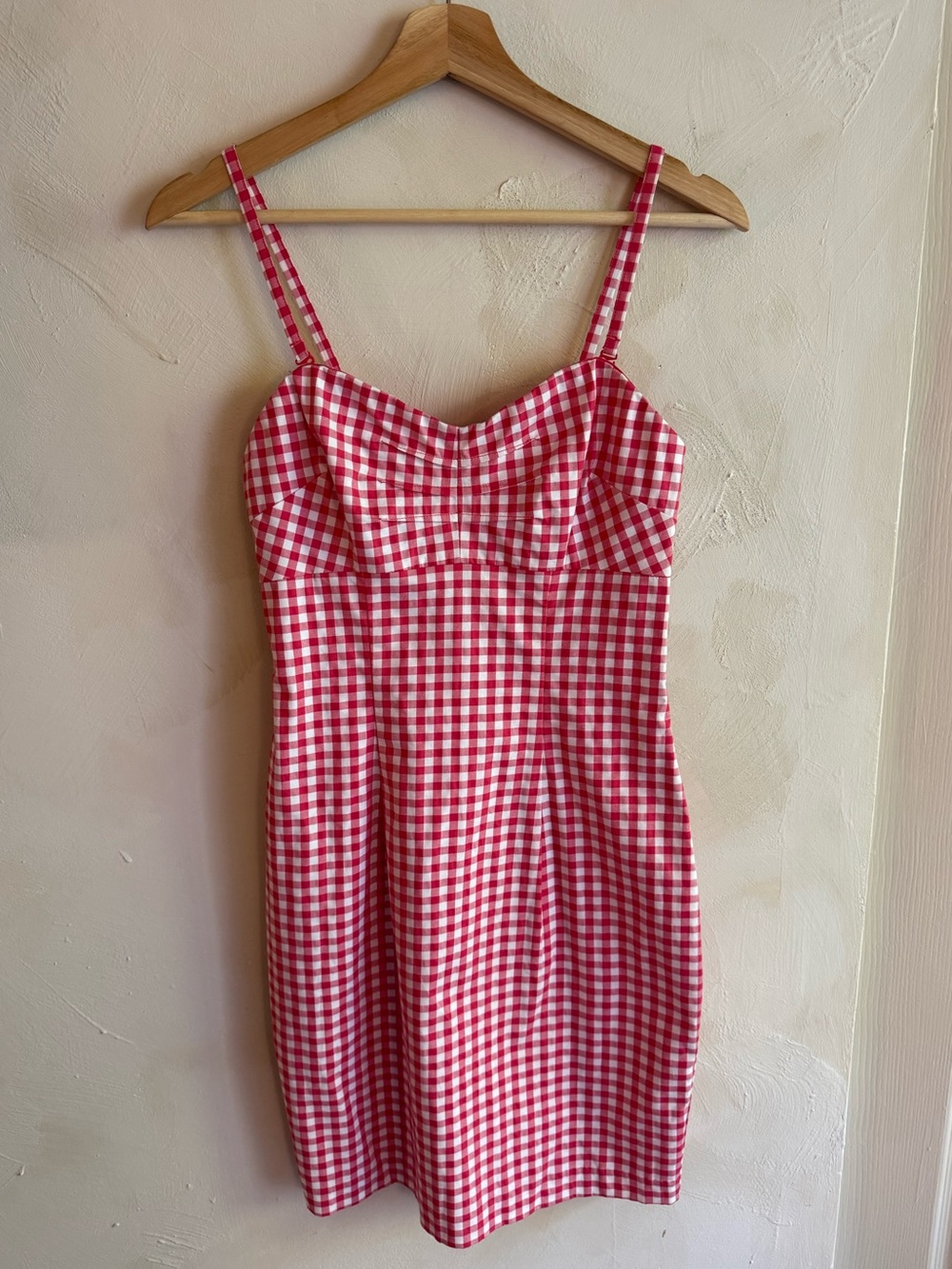 Guess Los Angeles | Red Gingham | Mini Dress Sweetheart | Sz 2